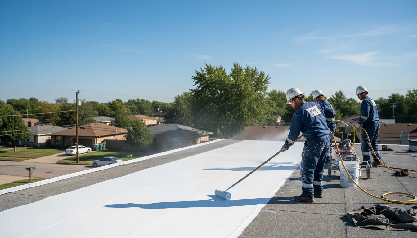 Commercial roof coating in Blue Mountain, MS near me